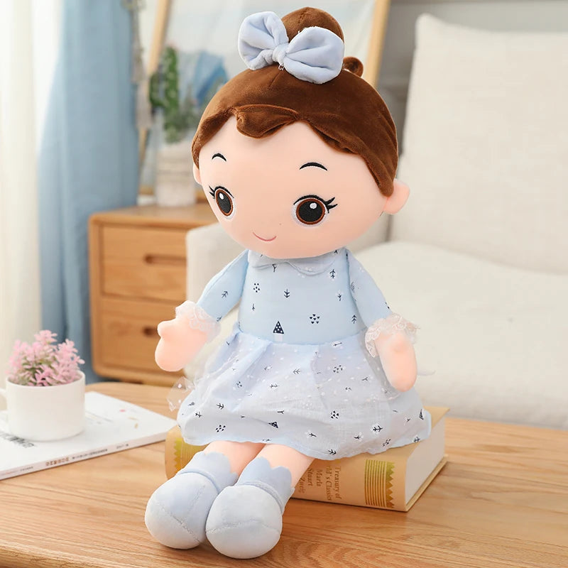 40cm Kawaii Plush Girl Dolls with Lace Clothes Soft Stuffed Dolls Lovely Plush Toys Girl Toys Kids Birthday Valentine Gift