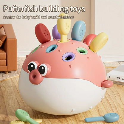 KOGELVIS Interactieve kleurrijke Pufferfish - Leren met plezier