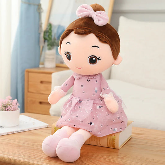 40cm Kawaii Plush Girl Dolls with Lace Clothes Soft Stuffed Dolls Lovely Plush Toys Girl Toys Kids Birthday Valentine Gift