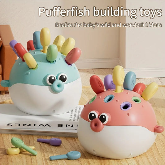KOGELVIS Interactieve kleurrijke Pufferfish - Leren met plezier