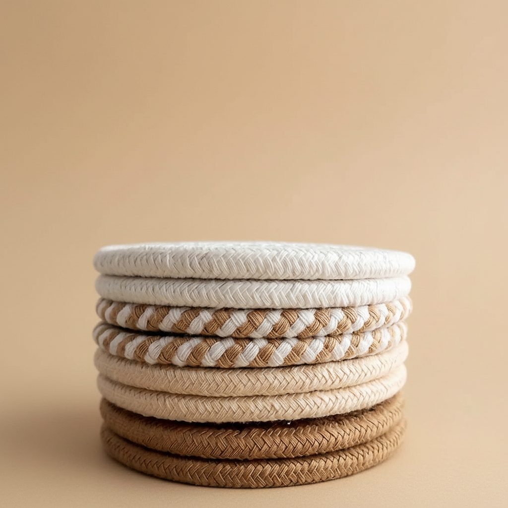 Stacked Cotton Coasters
