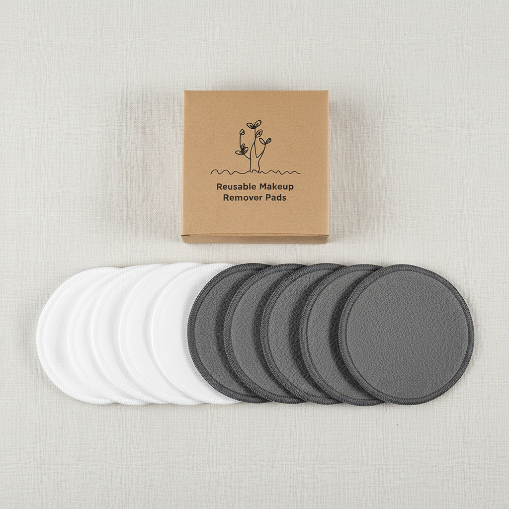 White and Gray Pads Flat Lay